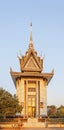 The Bhuddist Stupa at Choeung Ek, Phnom Penh, Cambodia. Royalty Free Stock Photo