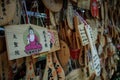 Bhuddist wishes on wooden plates, Miyajima, Hiroshima, Japan