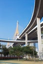 Bhumibol Bridge, Bangkok, Thailand Royalty Free Stock Photo