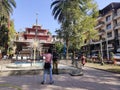 Bhutan Bhuddhist monks monasteries with park