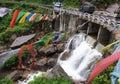 Bhutan Bridge Waterfall