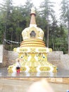 Well designed Buddha Monastery in Thimphu, Bhutan.