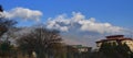 Bhutan eastern mountains from Thimphu city in a morning Royalty Free Stock Photo