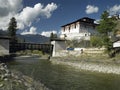 Bhutan - Paro Dzong - Buddhist Monastery Royalty Free Stock Photo