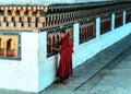 Young monks in Paro Dzong, Paro, Bhutan Royalty Free Stock Photo