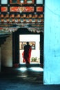 Young monks in Paro Dzong, Paro, Bhutan Royalty Free Stock Photo