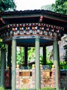 Bhutan traditional gazebo in sunny day