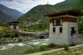 Bhutan Village View Royalty Free Stock Photo