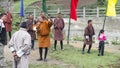 Bhutanese Archer launching the arrow , Bhutan