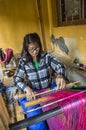 Bhutanese cloth weaving machine