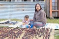 Bhutanese mother and child, Bhutan Royalty Free Stock Photo