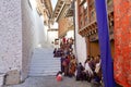 Bhutanese people at the Trongsa Dzong, Trongsa, Bhutan