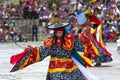 Bhutanese Sha Na Cham, black hat dance , Bhutan Royalty Free Stock Photo