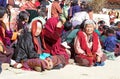 Bhutanese women at the Gangtey Monastery, Gangteng, Bhutan