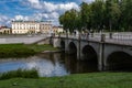Bialystok, Poland, July 16, 2016: Gardens of the palace Branicki