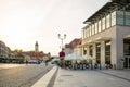 Bialystok, Poland - September 17, 2018: Architecture of the Kosciusko Main Square with Town Hall in Bialystok, Poland. Bialystok