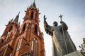 Bialystok, Poland - September 17, 2018: Basilica of the Assumption of the Blessed Virgin Mary in Bialystok, Poland. Bialystok is