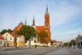 Bialystok, Poland - September 17, 2018: Basilica of the Assumption of the Blessed Virgin Mary in Bialystok, Poland. Bialystok is