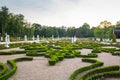 Bialystok, Poland - September 17, 2018: Beautiful gardens of the Branicki Palace in Bialystok, Poland. Bialystok is the largest