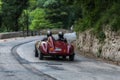 BIANCHI PANHARD ITALFRANCE 750 S COLLI 1954 on an old racing car in rally Mille Miglia 2017 the famous italian historical race 1 Royalty Free Stock Photo