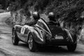 BIANCHI PANHARD ITALFRANCE 750 S COLLI 1954 on an old racing car in rally Mille Miglia 2017 the famous italian historical race 1 Royalty Free Stock Photo