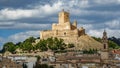 Biar castle at top of hill, Alicante, Spain Royalty Free Stock Photo