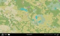 Biaroza District, Belarus. Topographic Humanitarian Royalty Free Stock Photo