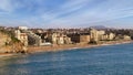 Biarritz, France. Panoramic view of the city and the beaches. Royalty Free Stock Photo