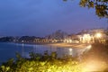 Biarritz, the famous resort in France. Panoramic view of the city and the beaches. Royalty Free Stock Photo