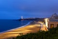 Biarritz, the famous resort in France. Panoramic view of the city and the beaches. Royalty Free Stock Photo