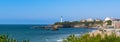 Biarritz in France, panorama of the beach Royalty Free Stock Photo