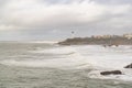 Biarritz in France, the lighthouse Royalty Free Stock Photo