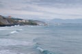 Biarritz, France. Panoramic view of the coastline. Royalty Free Stock Photo