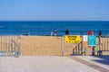Biarritz, France 28.05.2020 Quarantine limited access beach