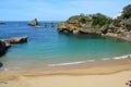 Biarritz Rocher de la Vierge Port Vieux Beach France