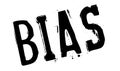 Bias rubber stamp Royalty Free Stock Photo