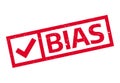 Bias rubber stamp Royalty Free Stock Photo