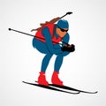 Biathlon Abstract sport Royalty Free Stock Photo