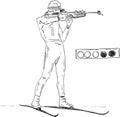 Biathlon athlete