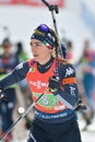 Biathlon BMW IBU World Cup - Single Mix Relay Royalty Free Stock Photo