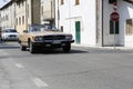 Bibbiano-Reggio Emilia Italy - 07 15 2015 : Free rally of vintage cars in the town square Mercedes Benz 300SL