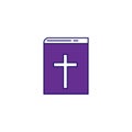 Bibble book outline easter icon Royalty Free Stock Photo