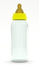 Biberon (Baby Bottle) on white background