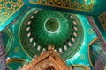 Interior view of the dome ceiling of Bibi-Heybat mosque in Baku, Azerbaijan