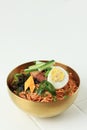 Bibim Guksu Korean Spicy Cold Noodles Royalty Free Stock Photo