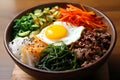 Bibimbap - Korea (Generative AI) Royalty Free Stock Photo