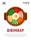 Bibimbap. National korean dish.