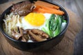 Bibimbap, traditional Korean food Royalty Free Stock Photo