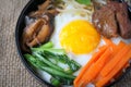 Bibimbap, traditional Korean food