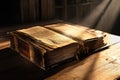 Bible ancient closeup. Generate Ai Royalty Free Stock Photo